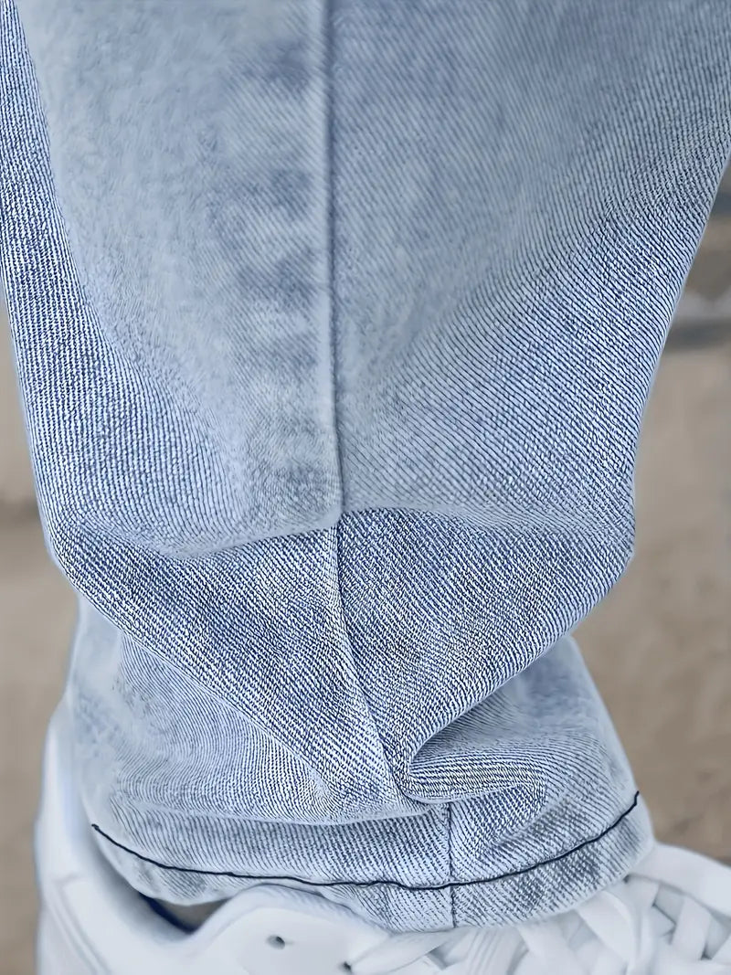 Jeans voor Heren – Straight Leg met Lichte Wassing