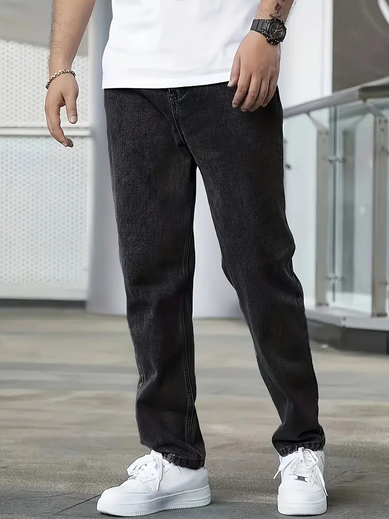 Jeans voor Heren – Straight Leg met Lichte Wassing
