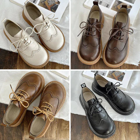 Oxford Schoenen voor Dames – Brede Brogue Stijl