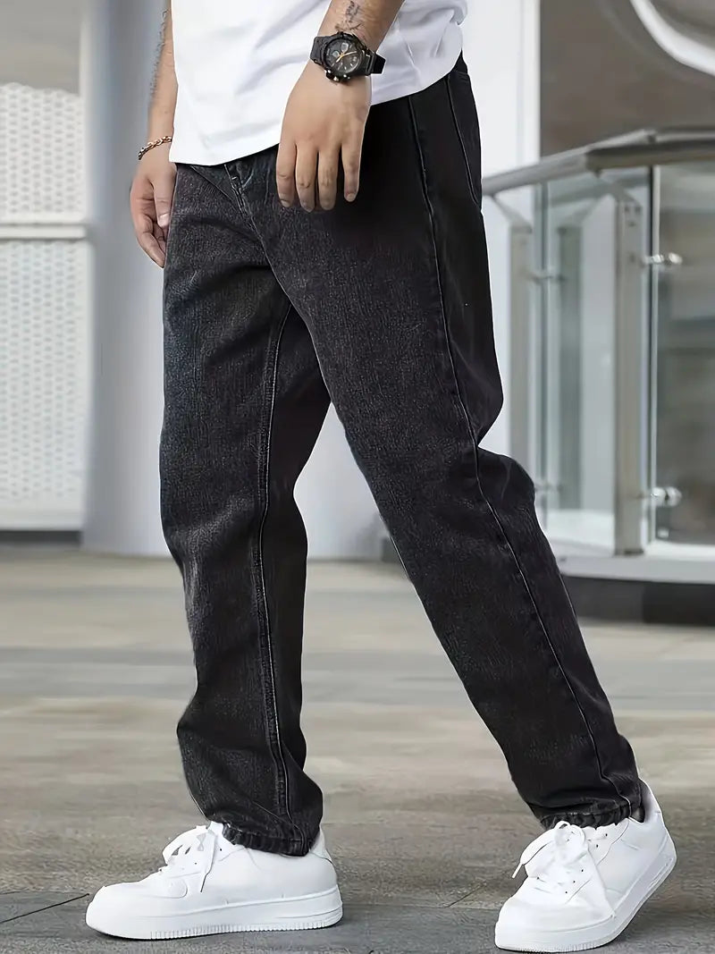 Jeans voor Heren – Straight Leg met Lichte Wassing