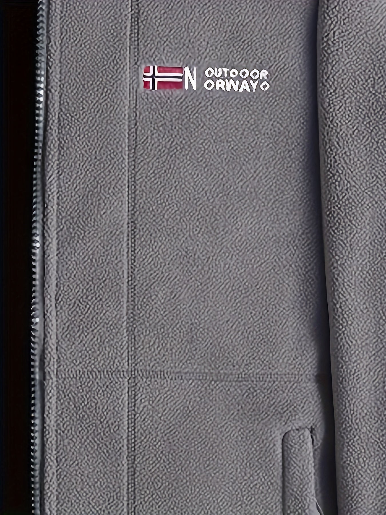 Outdoor Fleece Jack voor Heren – Met Hoge Kraag