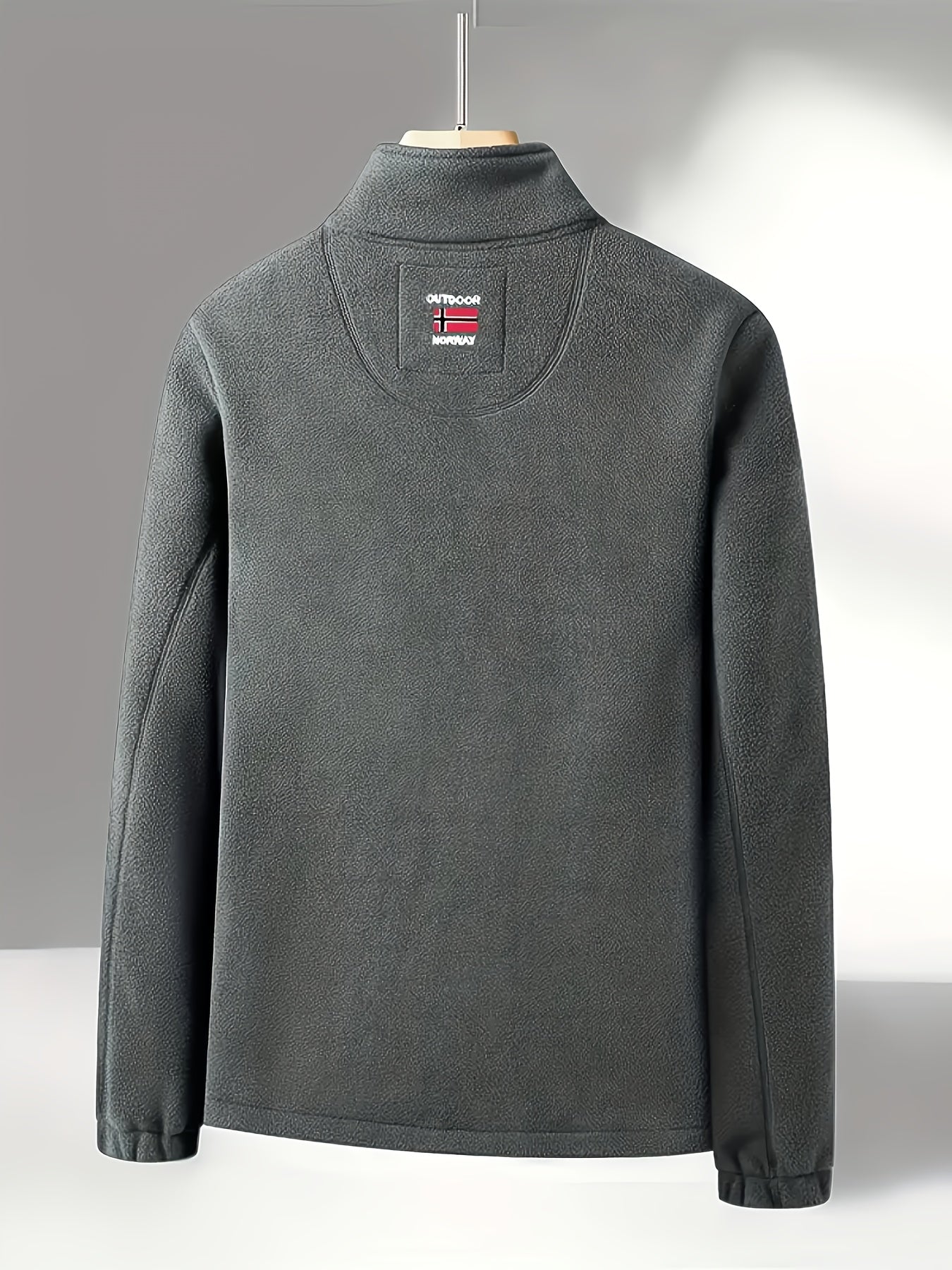 Outdoor Fleece Jack voor Heren – Met Hoge Kraag