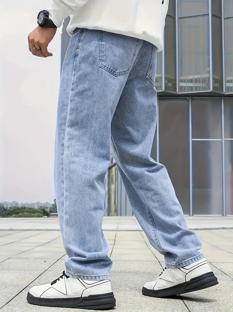 Jeans voor Heren – Straight Leg met Lichte Wassing