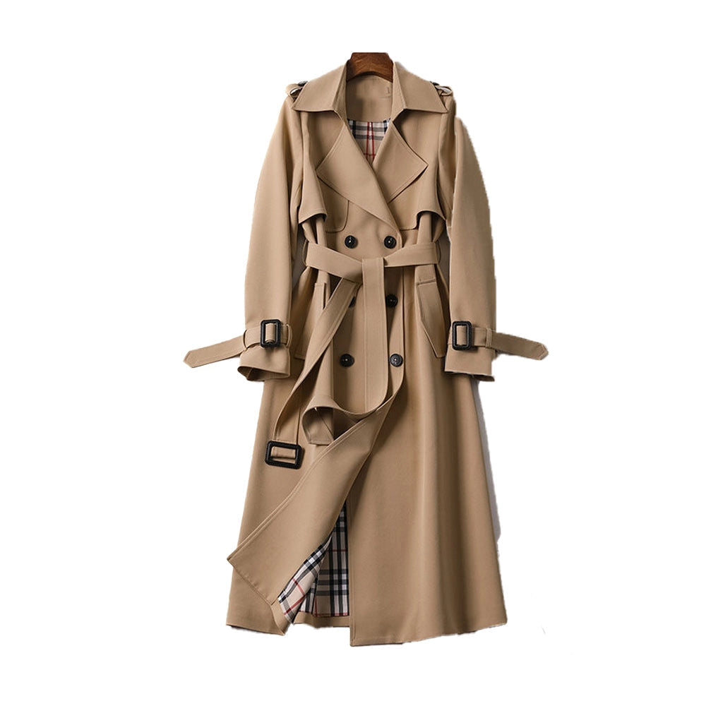 Dames Lange Trenchcoat
