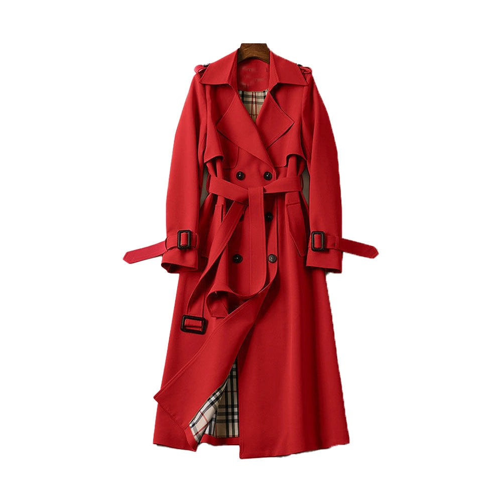 Dames Lange Trenchcoat