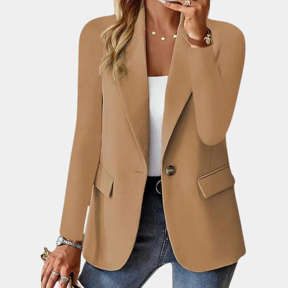 Tijdloze Blazer met Getailleerde Snit voor Dames