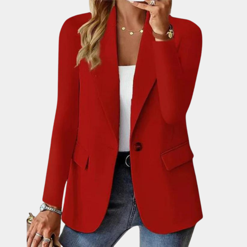 Tijdloze Blazer met Getailleerde Snit voor Dames
