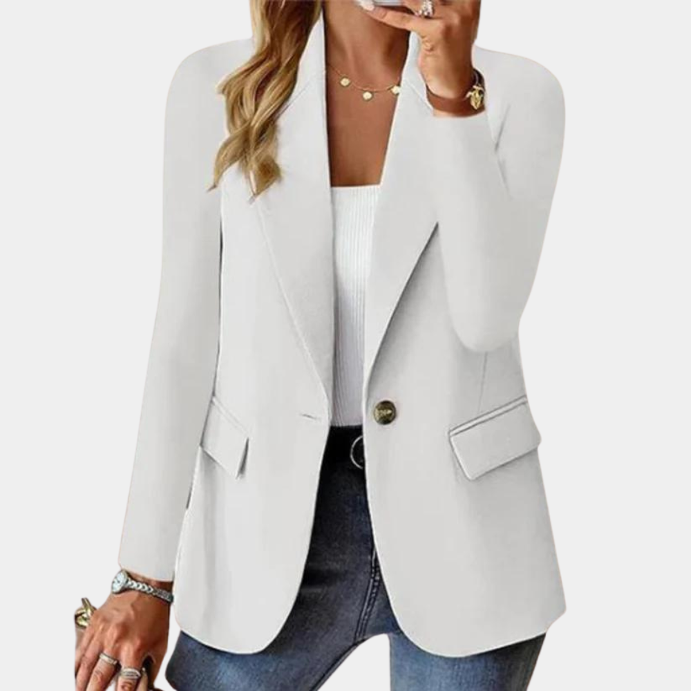 Tijdloze Blazer met Getailleerde Snit voor Dames