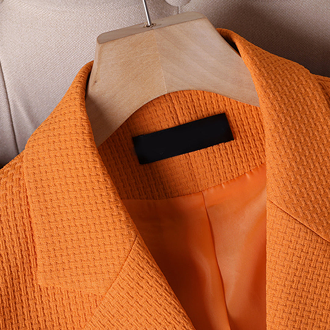 Blazer voor Dames met Knopen en Gestructureerde Snit