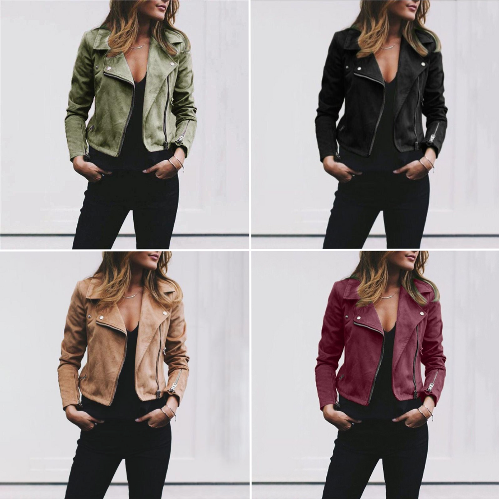 Dames Biker jas – Van Suède
