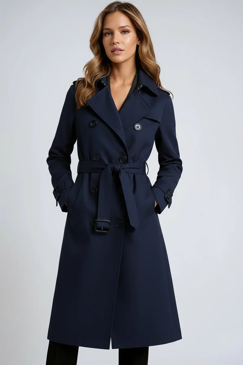 Dames Lange Trenchcoat