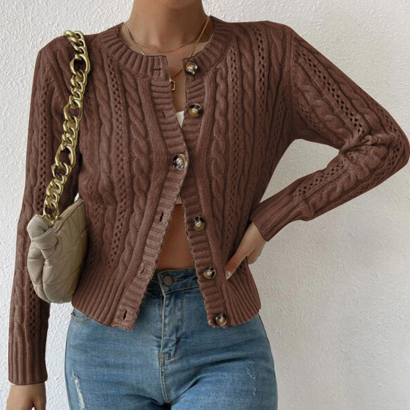 Vest voor Dames – Met Knoopsluiting en Lange Mouwen