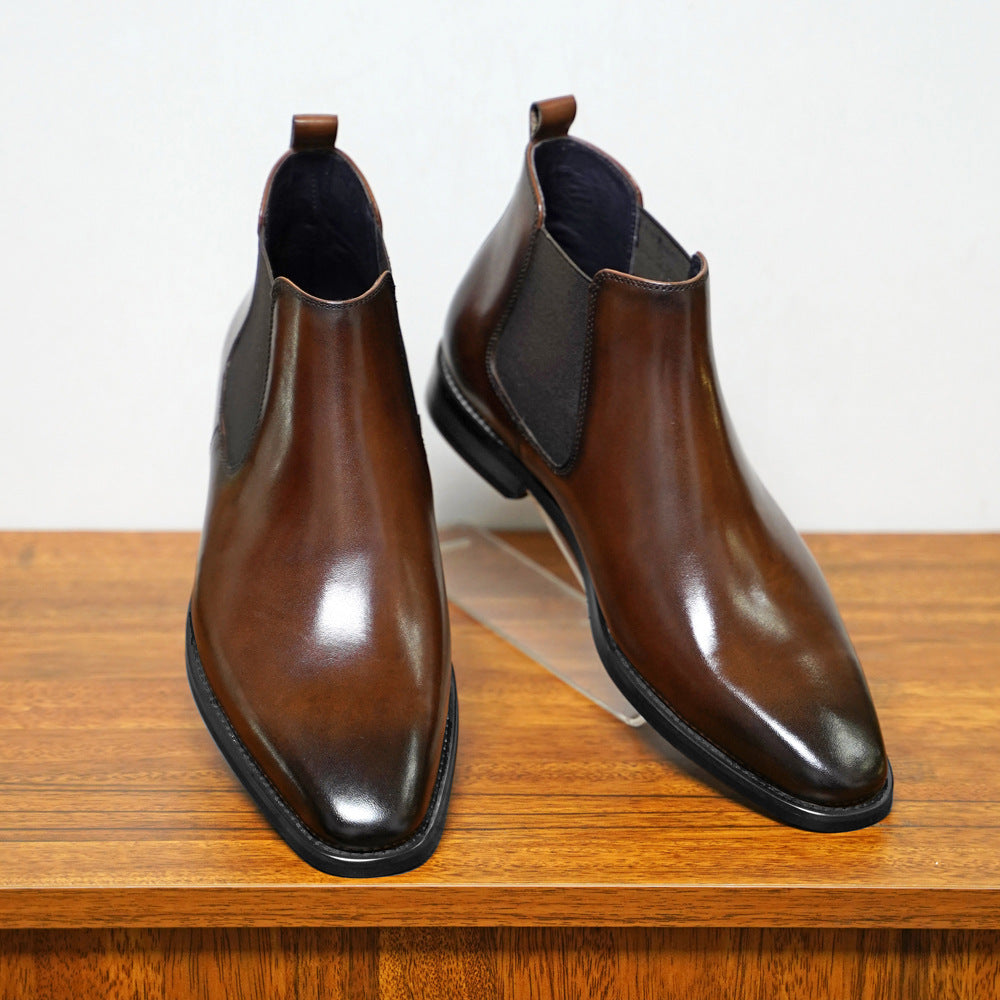Heren Chelsea Boots – Enkelhoge Leren Schoenen