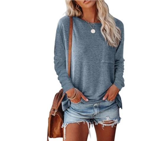 Sweater voor Dames – Met Ronde Hals en Losse Pasvorm