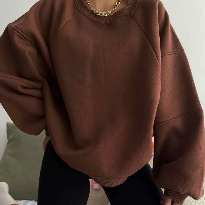 Sweater voor Dames – Met Ronde Hals en Lange Mouwen