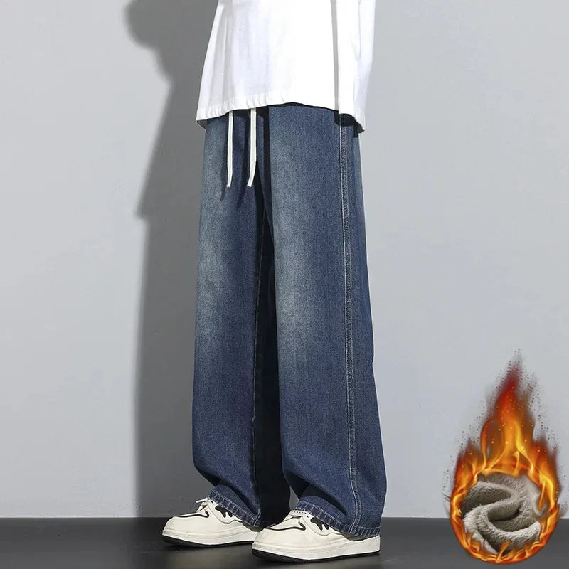 Baggy Jeans voor Heren – Verstelbaar Trekkoord