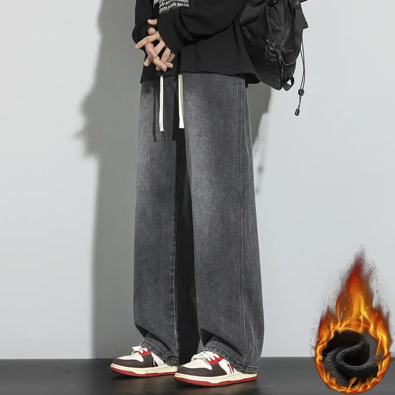 Baggy Jeans voor Heren – Verstelbaar Trekkoord