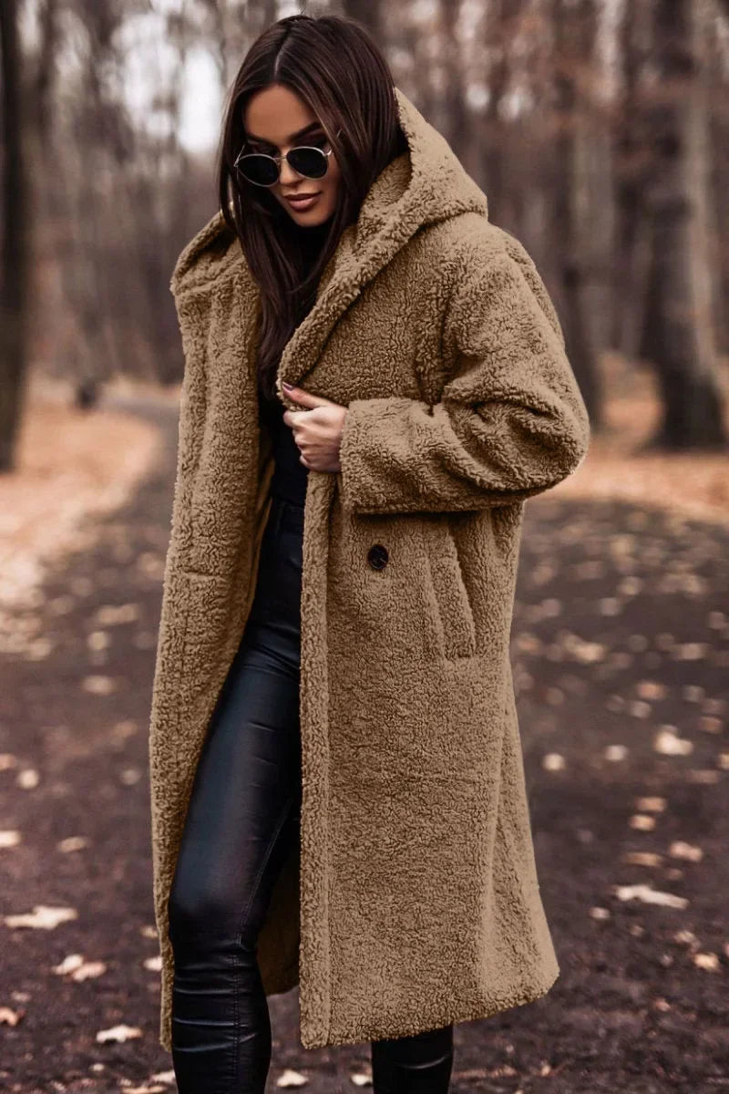 Dames Wintermantel – Lang Model met Capuchon