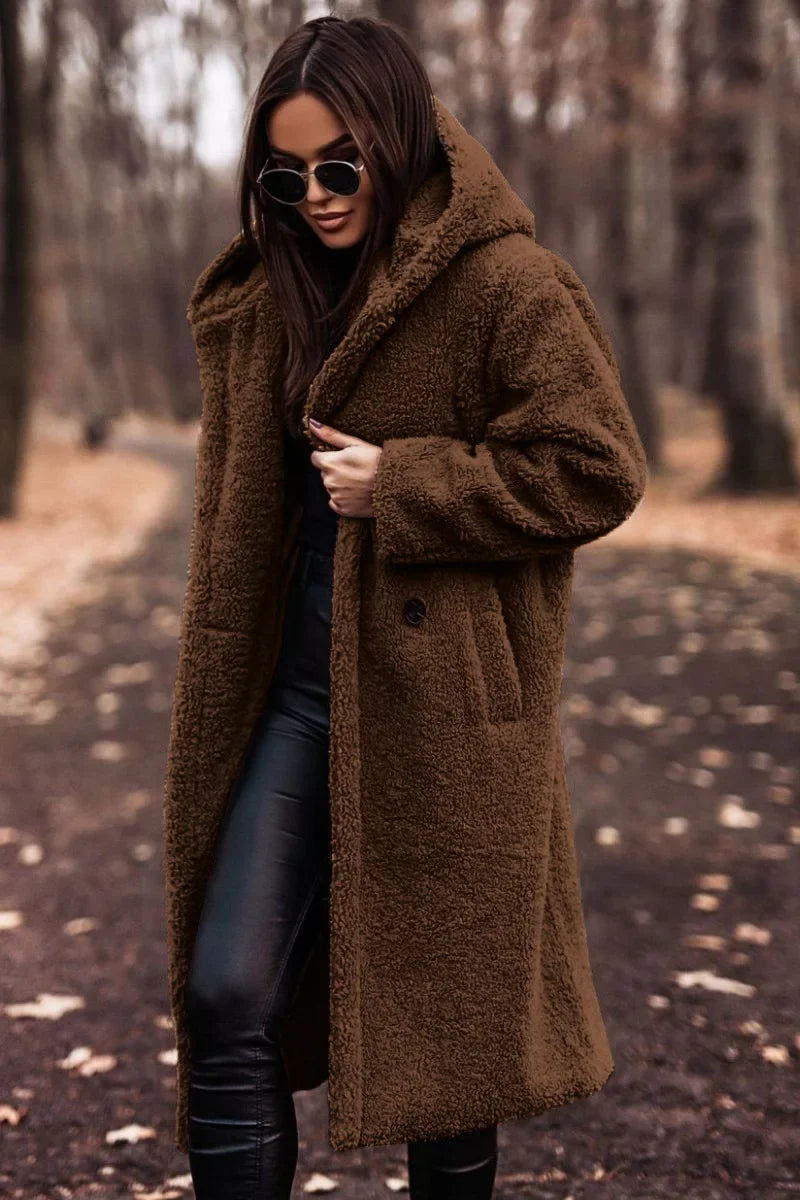Dames Wintermantel – Lang Model met Capuchon