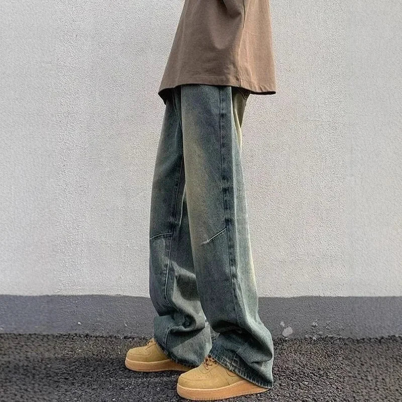 Lange Baggy Jeans voor Heren – Streetwear Stijl