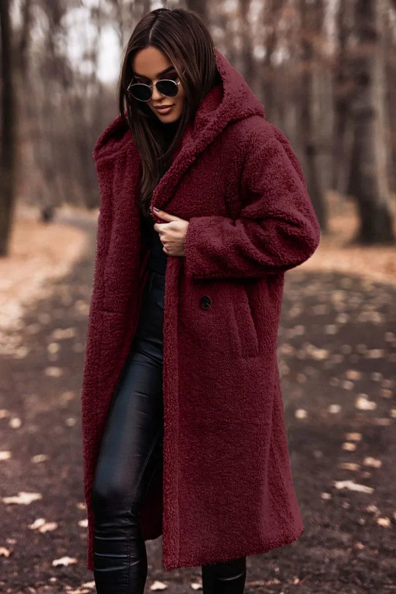 Dames Wintermantel – Lang Model met Capuchon