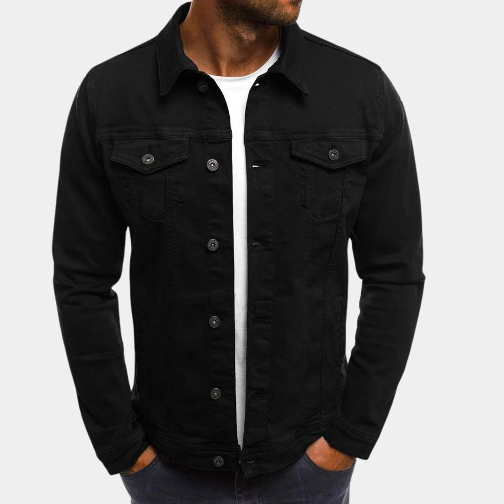 Heren Trucker jas – Knoopsluiting & Borstzakken met Knopen