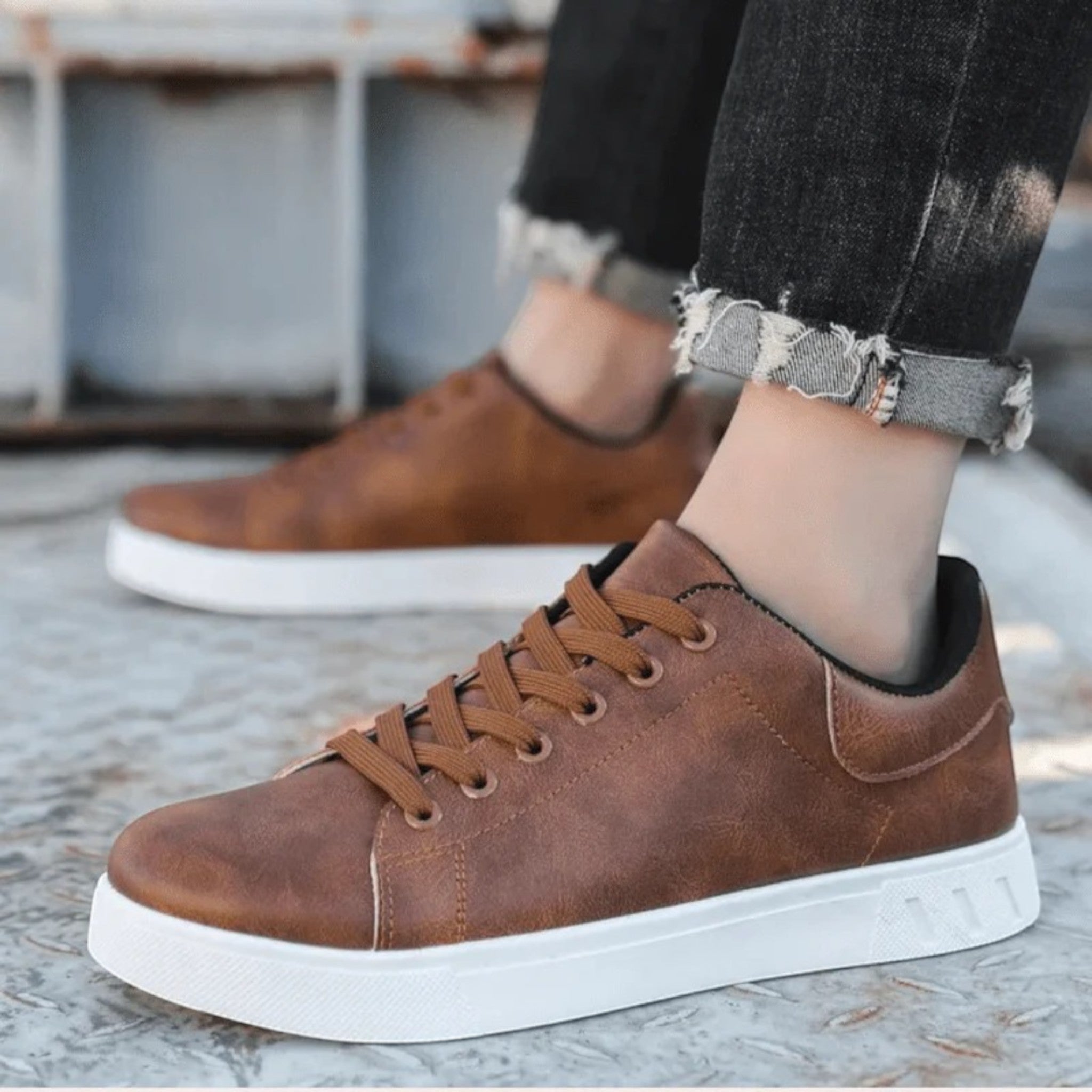 Heren Sneakers – Met Rubberen Zool