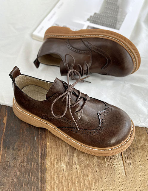 Oxford Schoenen voor Dames – Brede Brogue Stijl