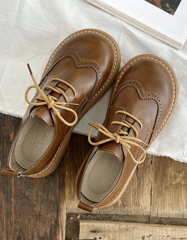 Oxford Schoenen voor Dames – Brede Brogue Stijl