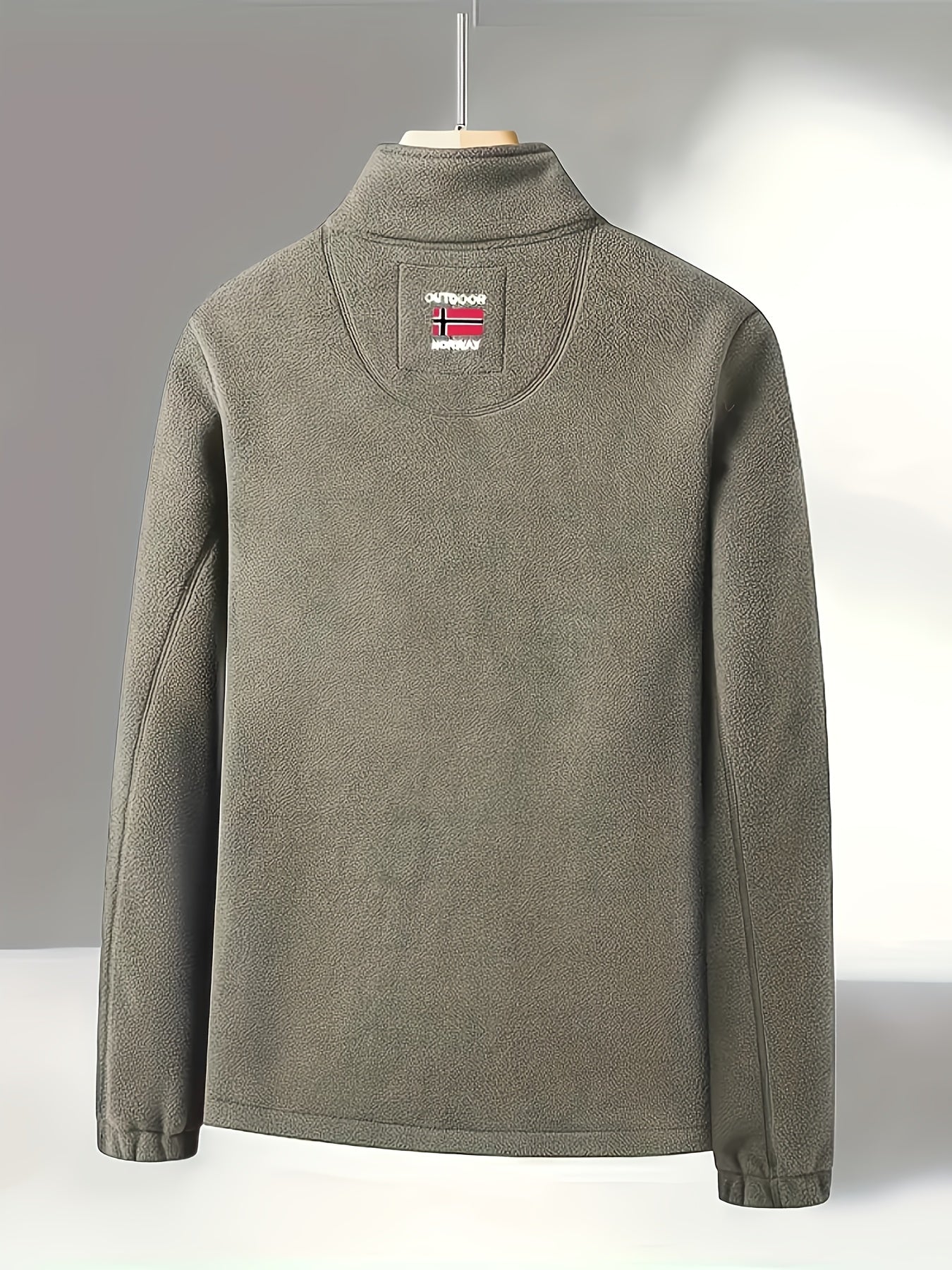 Outdoor Fleece Jack voor Heren – Met Hoge Kraag