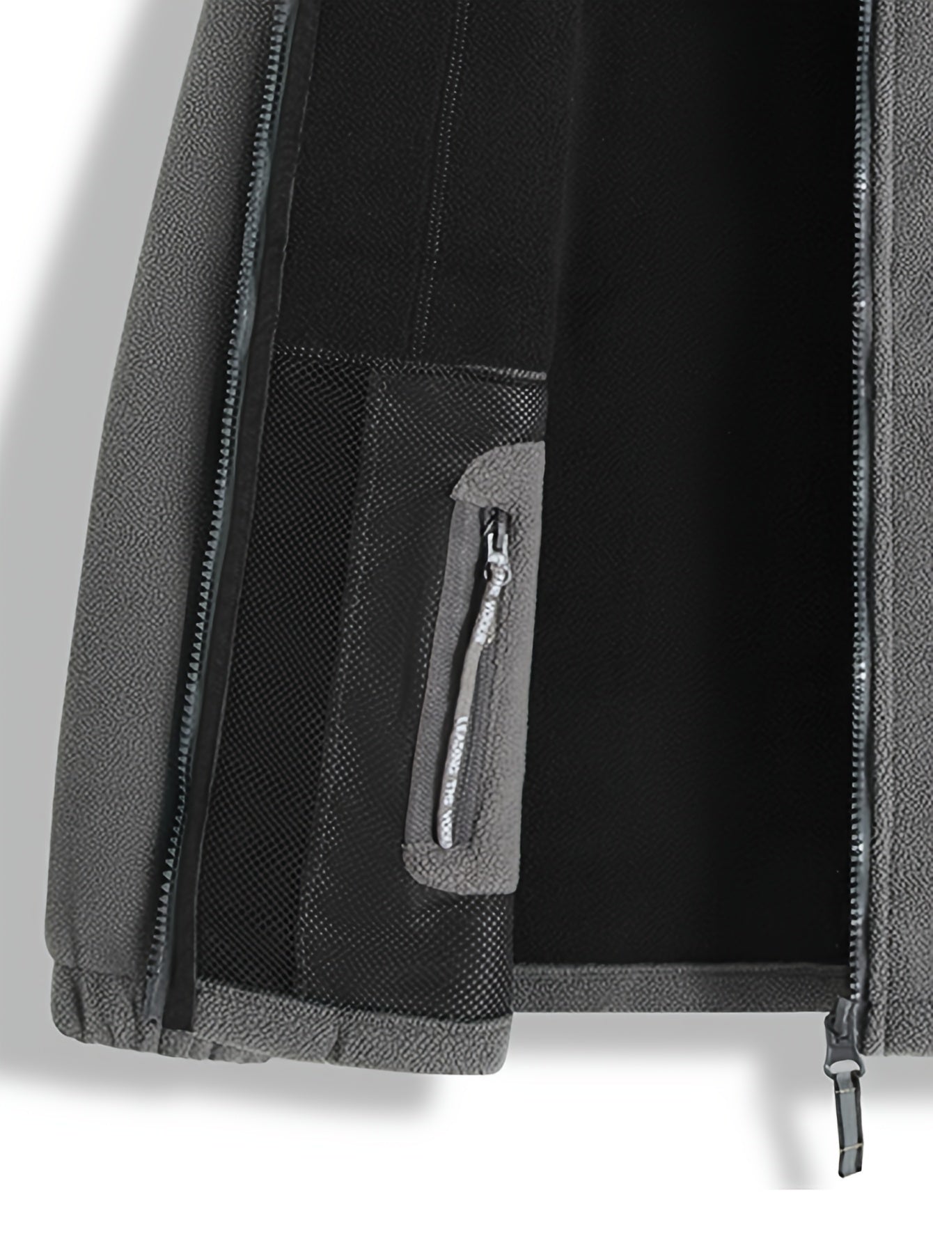 Outdoor Fleece Jack voor Heren – Met Hoge Kraag