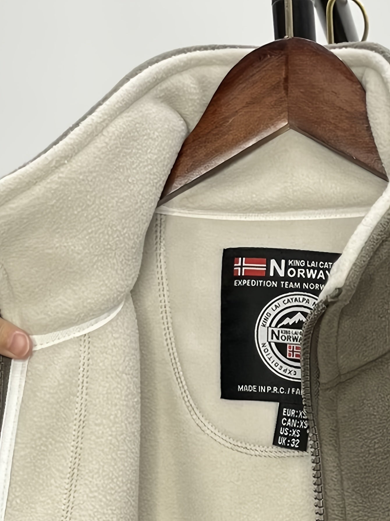 Outdoor Fleece Jack voor Heren – Met Hoge Kraag