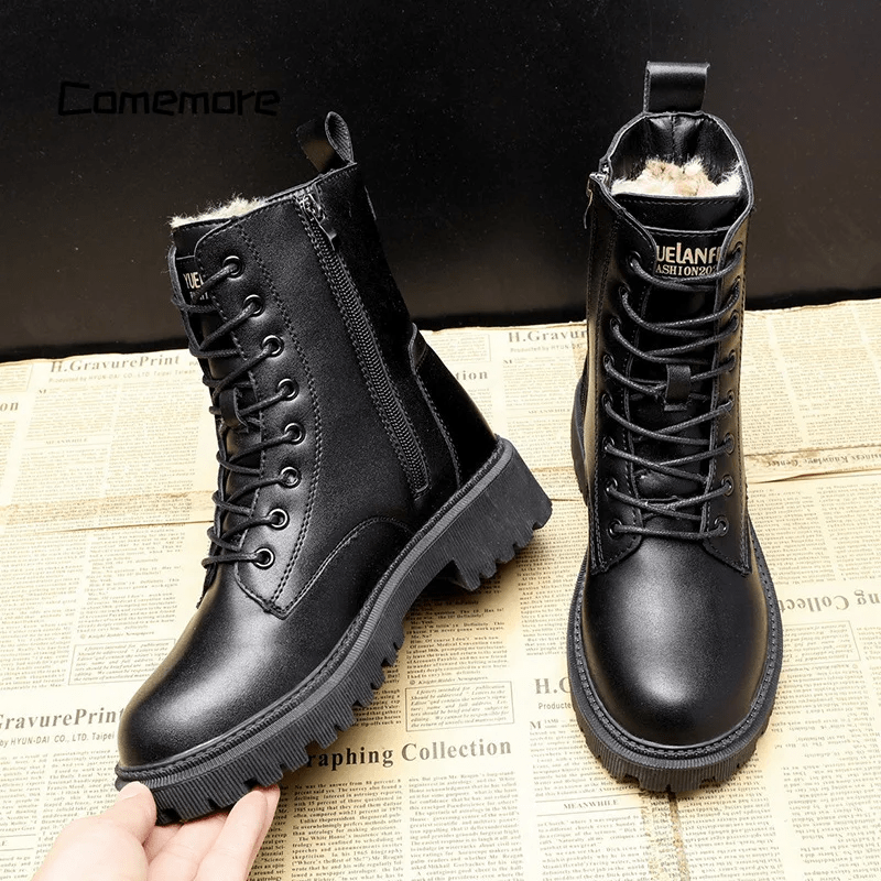 Dames Laarzen – Gevoerd Vegan Leer Model