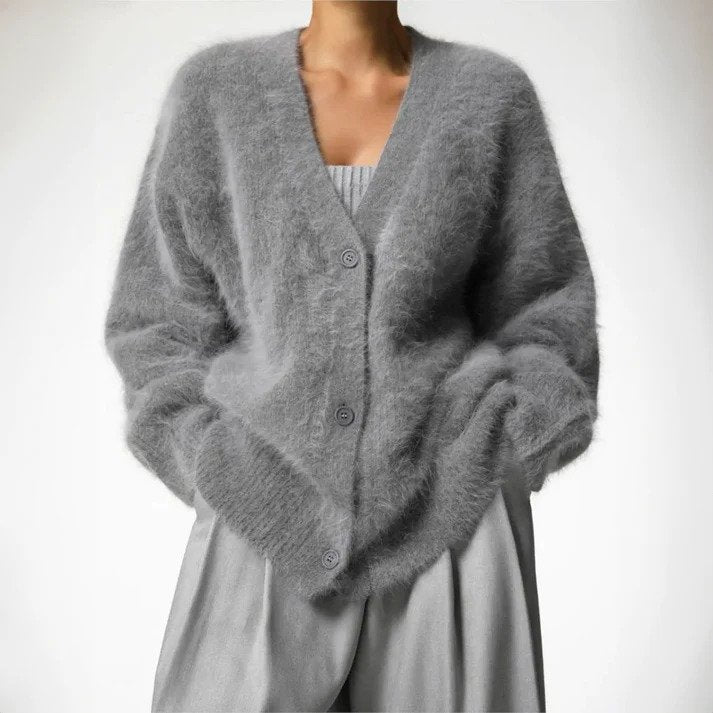 Gebreid Vest voor Dames – Met Lange Mouwen