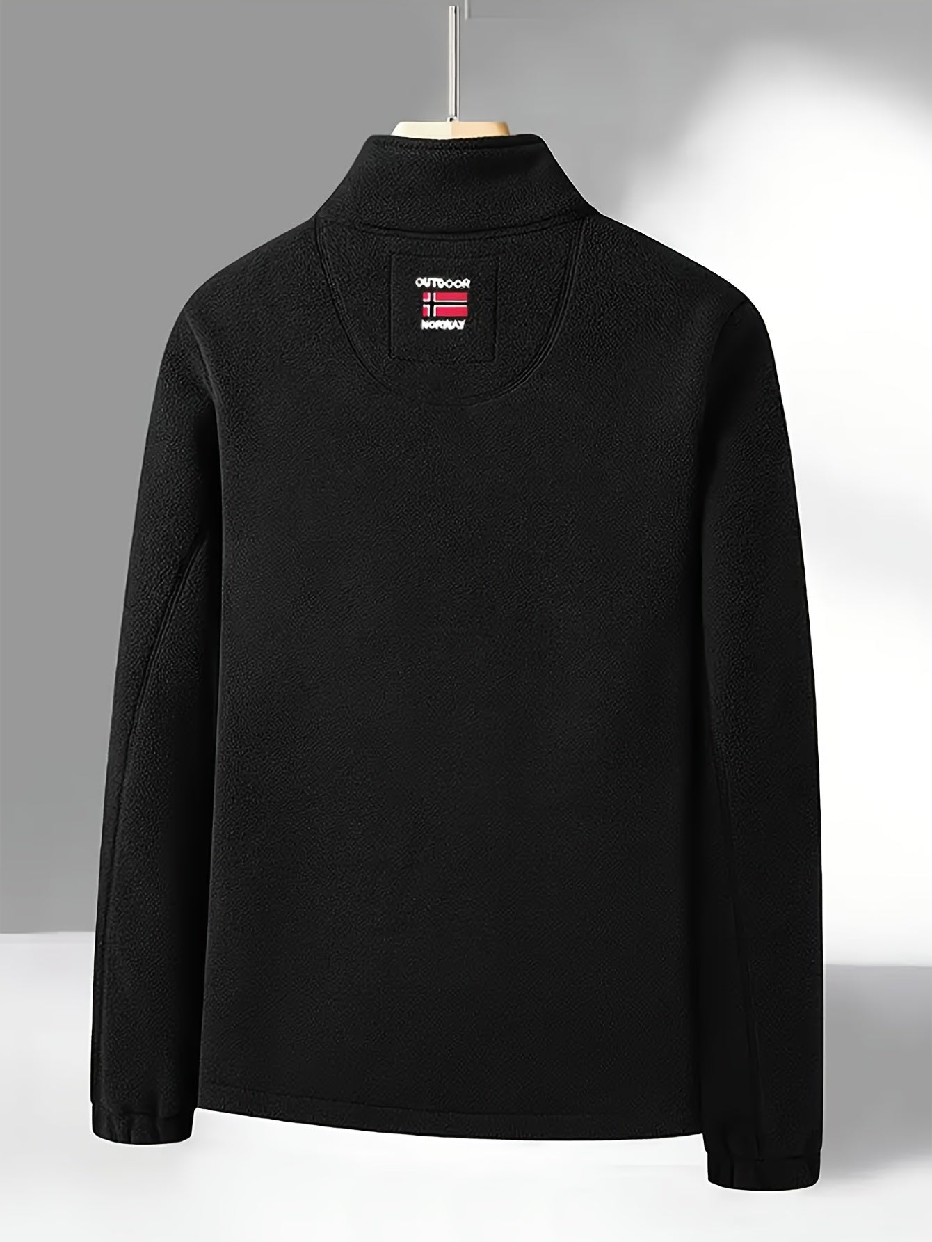 Outdoor Fleece Jack voor Heren – Met Hoge Kraag