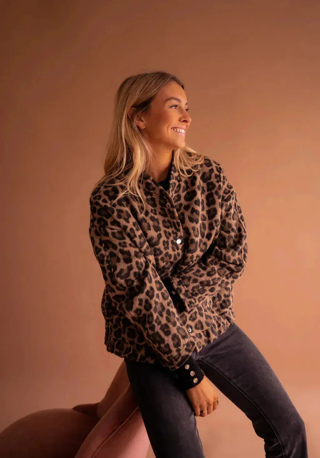 Dames Jas met Luipaardprint – Wintermodel