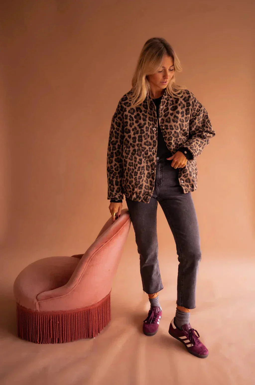 Dames Jas met Luipaardprint – Wintermodel