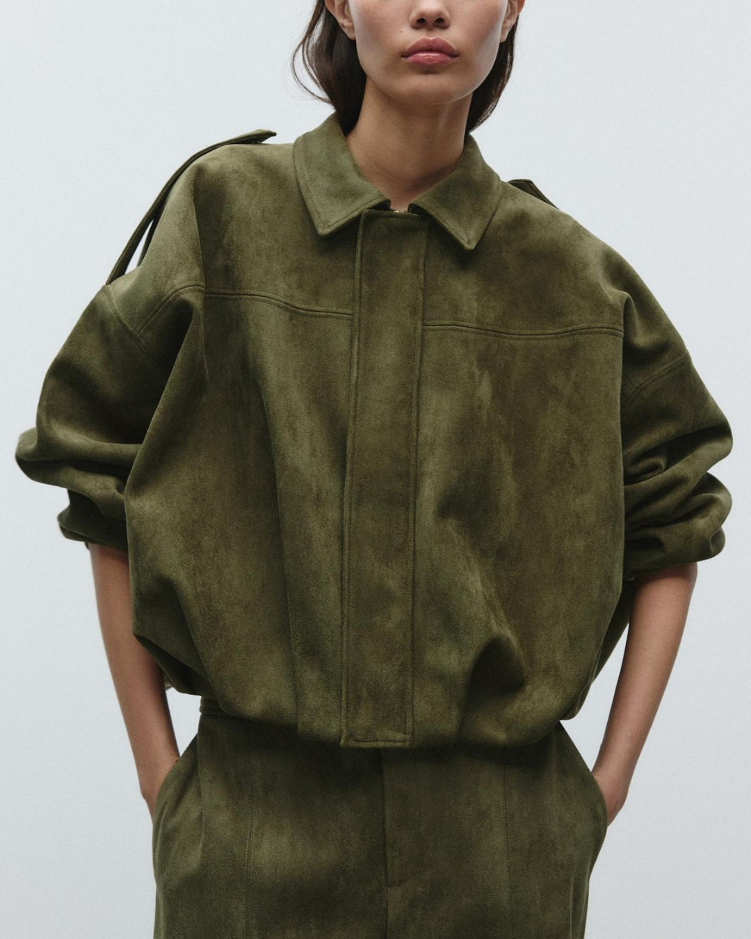 Dames Leren Jas – Oversized & Warm