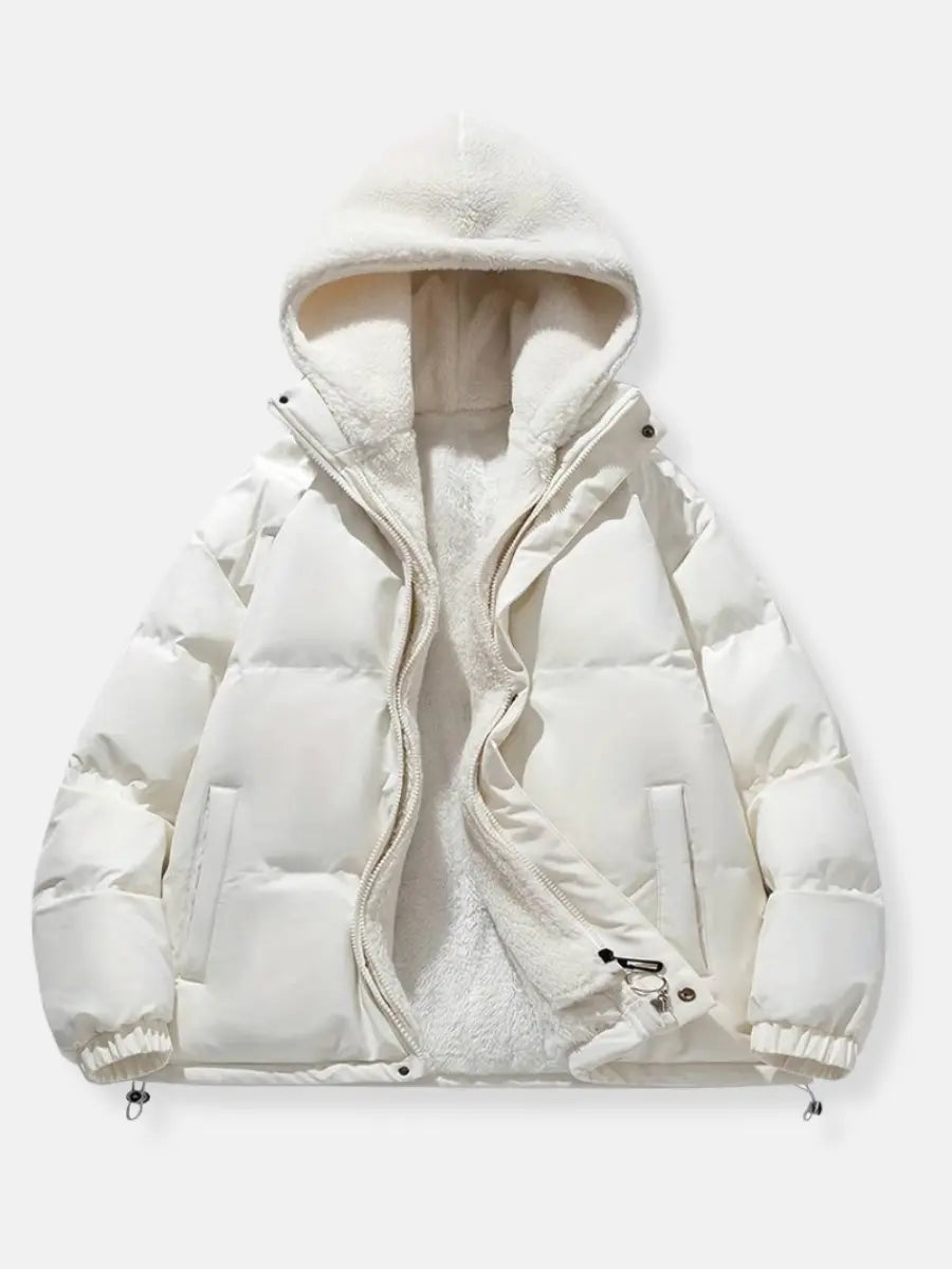 Heren Puffer Winterjas met Rits – Warm en Praktisch voor Koude Dagen
