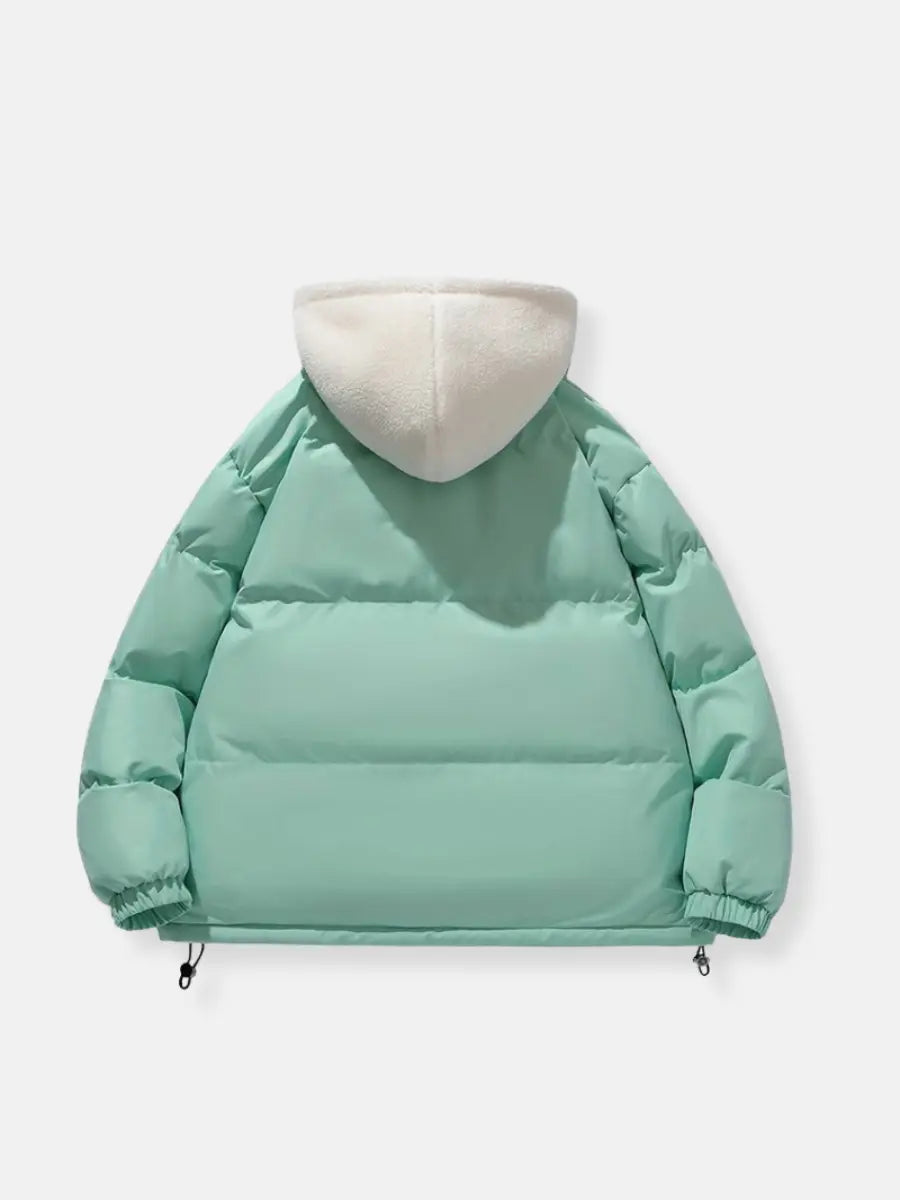 Heren Puffer Winterjas met Rits – Warm en Praktisch voor Koude Dagen