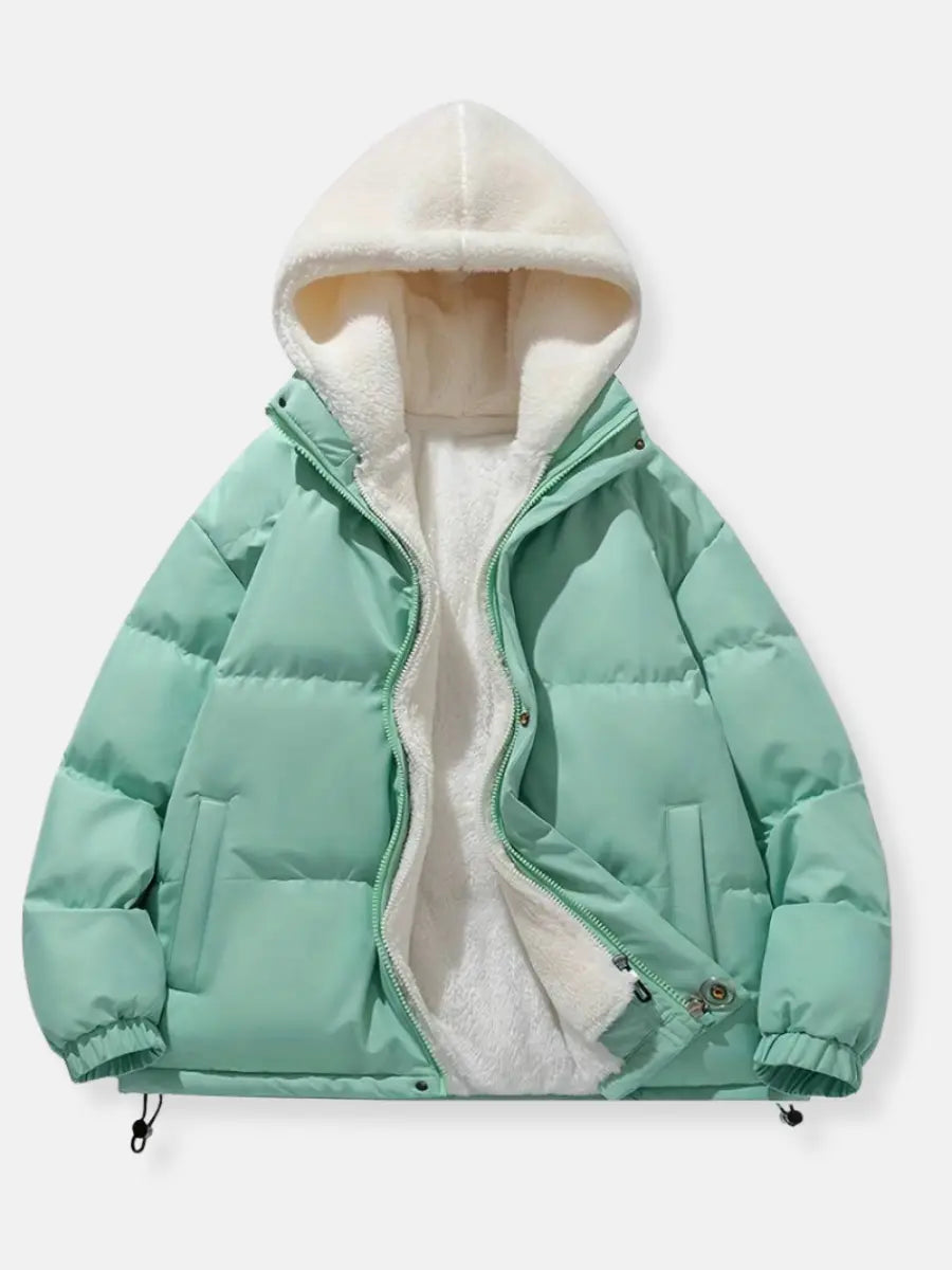 Heren Puffer Winterjas met Rits – Warm en Praktisch voor Koude Dagen