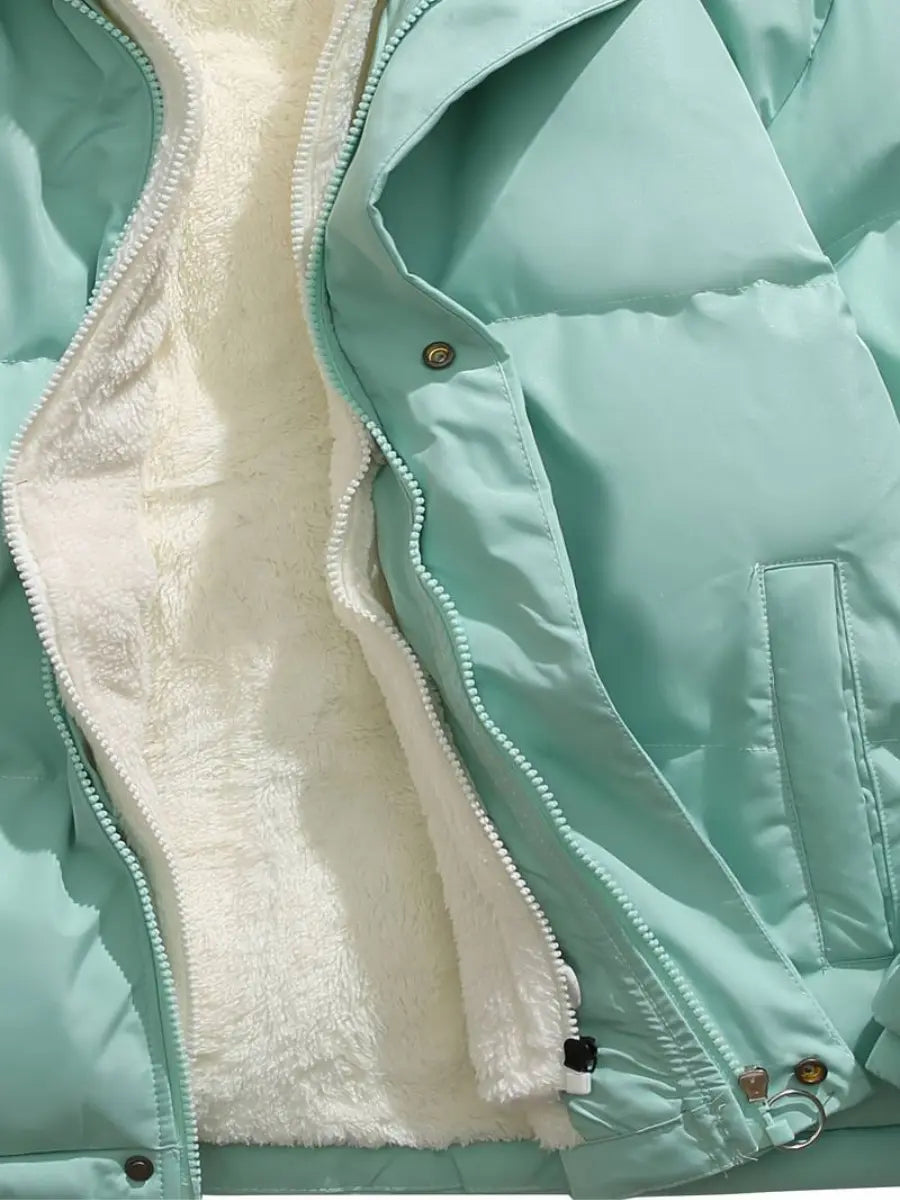 Heren Puffer Winterjas met Rits – Warm en Praktisch voor Koude Dagen