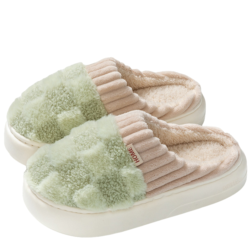 Unisex Pantoffels – Zacht met Ruitpatroon