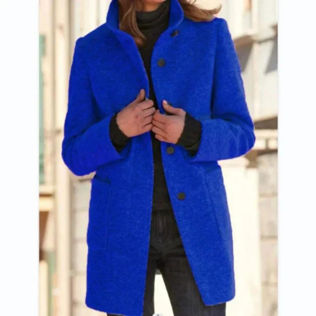 Dames Winter Donsmantel – Met Knopen