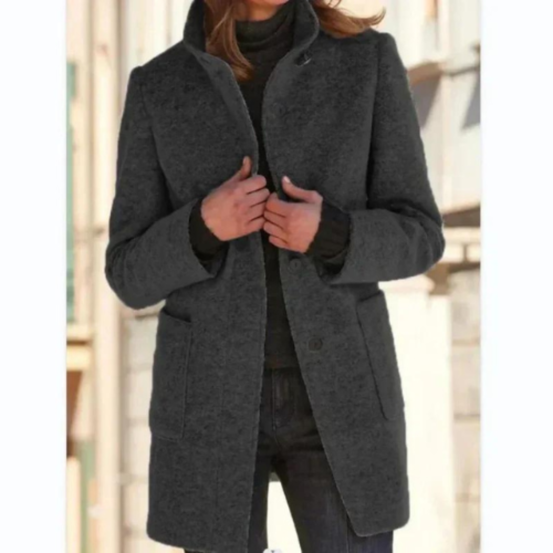 Dames Winter Donsmantel – Met Knopen