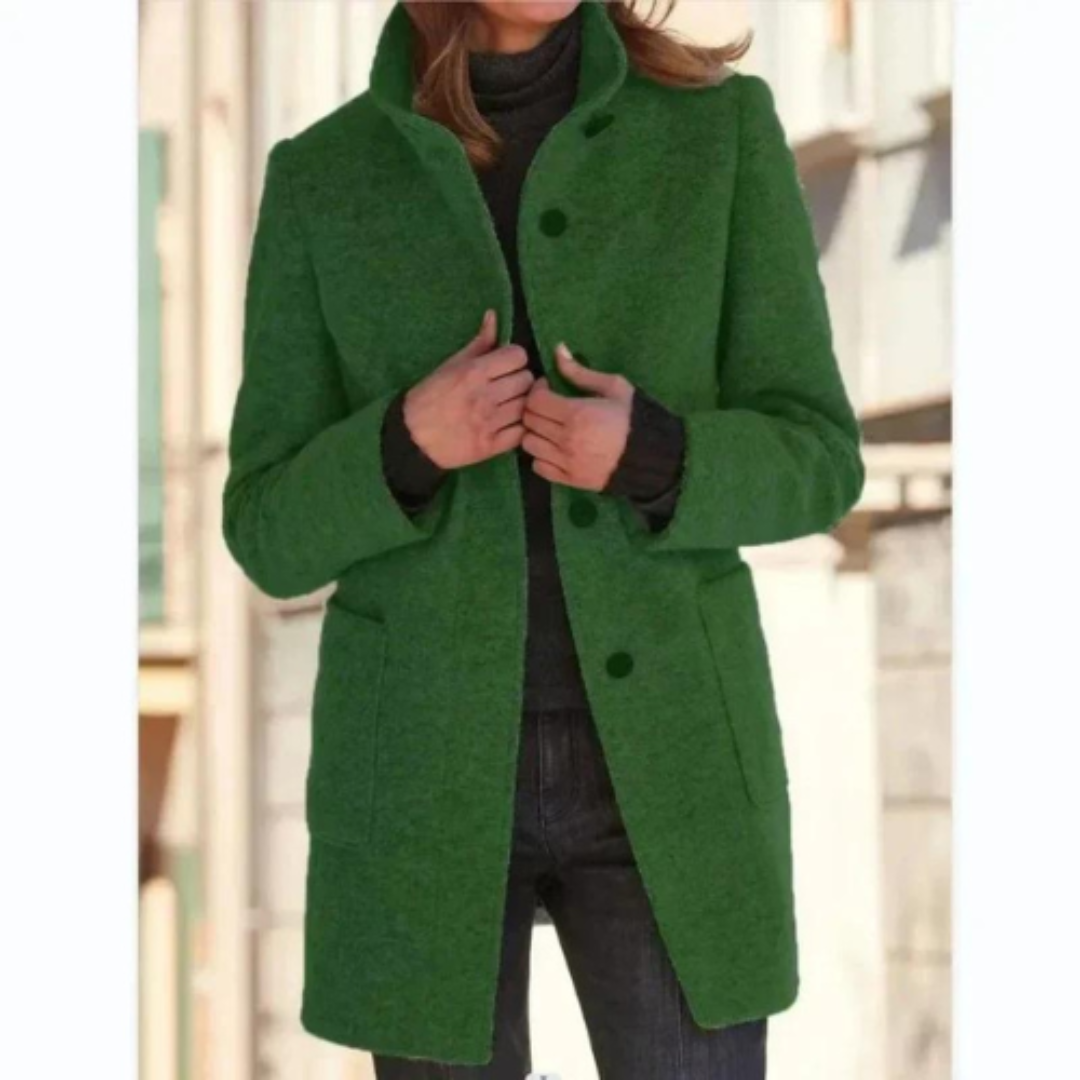 Dames Winter Donsmantel – Met Knopen