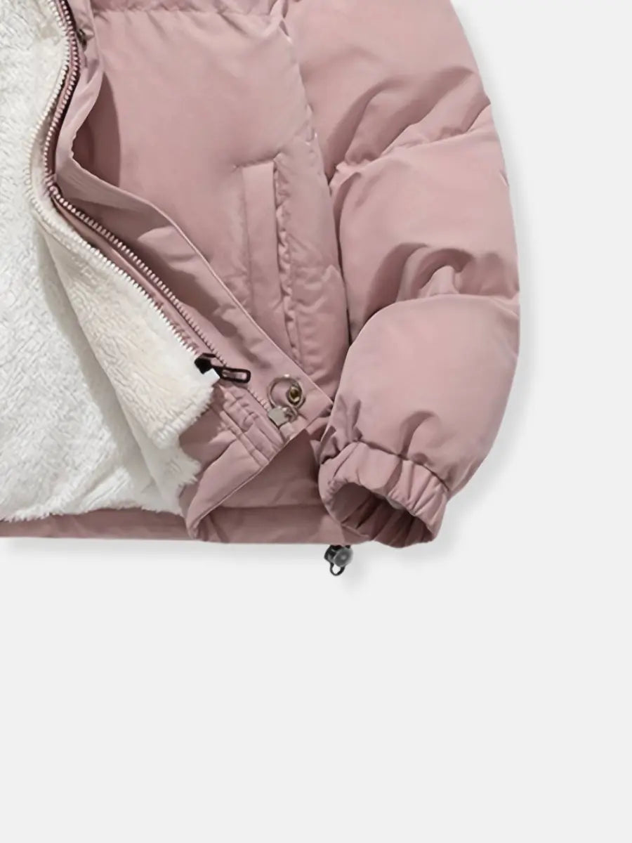 Heren Puffer Winterjas met Rits – Warm en Praktisch voor Koude Dagen