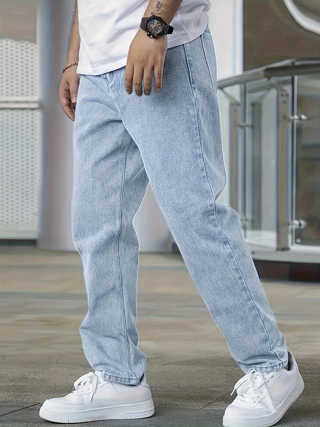 Jeans voor Heren – Straight Leg met Lichte Wassing