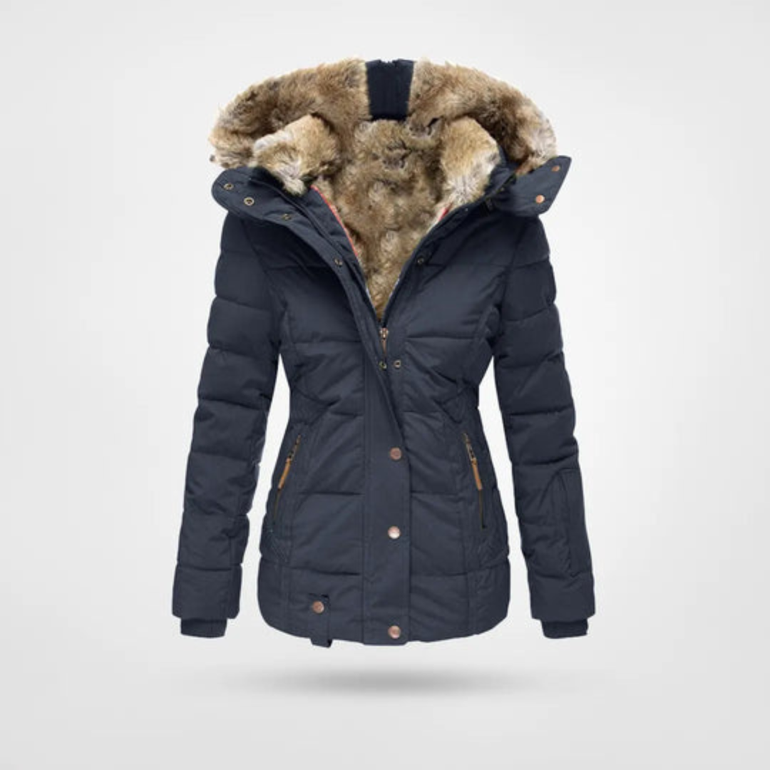 Dames Winter Puffer Parka Jas – Warm