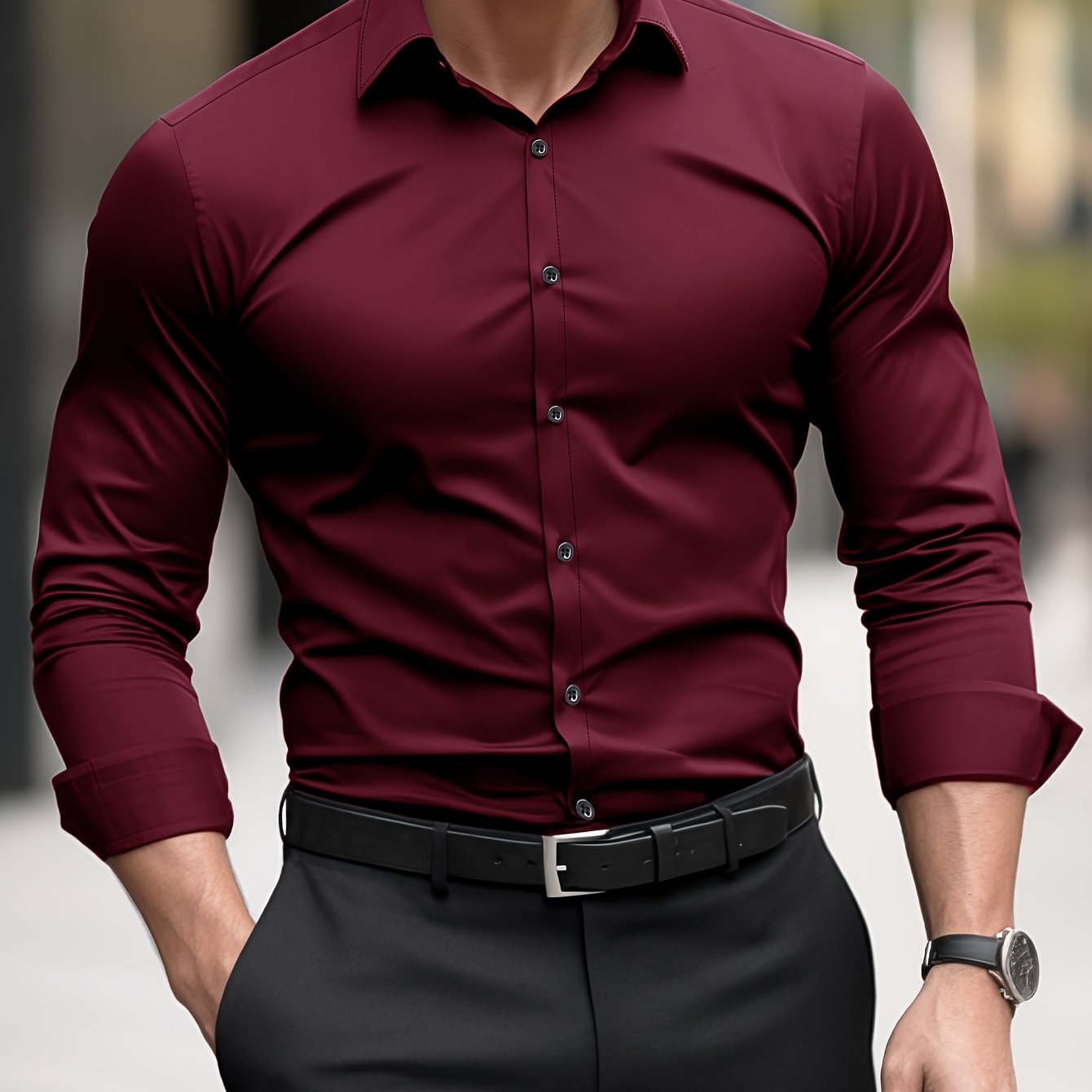Slim fit Heren Overhemd